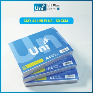 [GIẤY IN CHÍNH HÃNG]Giấy in A4Uni Plus 60-72 gsm/500 tờ đóng gói màng co với chất lượng giấy cao cấp