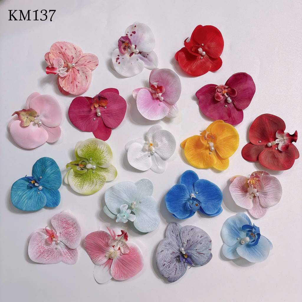 [ Ship Hỏa Tốc ] Kẹp Hoa Lan Nhiều Màu Loại Đẹp Kẹp Mỏ Vịt Hoa Lan