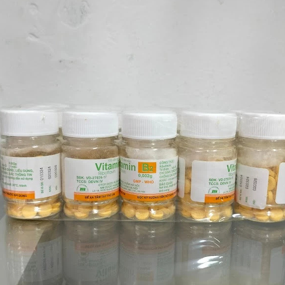 [COMBO 10 LỌ ] Vitamin B2 Bổ sung vitamin B2 cho cơ thể Lọ 100 viên