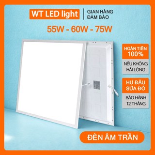  COMBO 2 ĐÈN LED PANEL ÂM TRẦN TẤM VUÔNG 60x60cm - Công Suất 50W 55W 60W 75W Siêu Mỏng Siêu Sáng - BH 1 Năm 