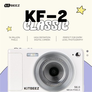  【KITBEEZ KF-2 máy ảnh kỹ thuật số thẻ CCD sinh viên AF tự động lấy nét màn hình độ nét cực cao 2,8 inch 56 triệu điểm ản 