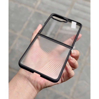 Ốp DUX DUCIS lưng nhám viền đen hoạ tiết vân sóng dành cho Samsung Z Fold 7/ Z Flip 7