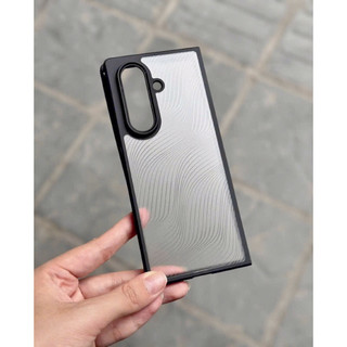 Ốp DUX DUCIS lưng nhám viền đen hoạ tiết vân sóng dành cho Samsung Z Fold 7/ Z Flip 7