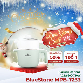 [ 1 ĐỔI 1 TRONG 30 NGÀY ] Ca Lẩu Điện Mini CHÍNH HÃNG BlueStone MPB-7233 1.2 Lít | Tiện Lợi |