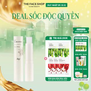   DUY NHẤT 9-13.12  Son Dưỡng Môi Dạng Thỏi Thefaceshop Lip Care Stick 3.5g 