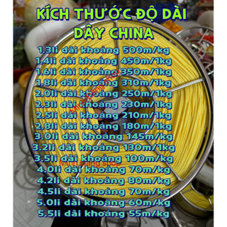  DÂY CHINA TRÒN VÀNG + GUỒNG TAY INOX - DÂY HÀNG XỊN CHUYÊN THẢ DIỀU 