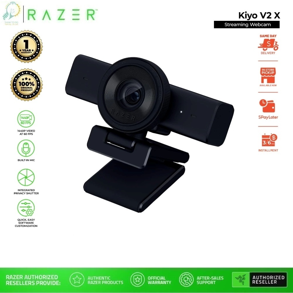 [MỚI, CHÍNH HÃNG] Razer Kiyo V2 X — Webcam 1440p 60 FPS dành cho nhà sáng tạo nội dung