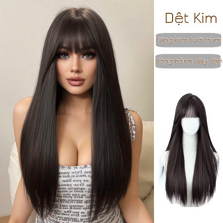   Hoả Tốc  Tóc Giả Nguyên Đầu Thẳng Dài Hỗ Trợ Cắt Tỉa chỉnh form MIỄN PHÍ 