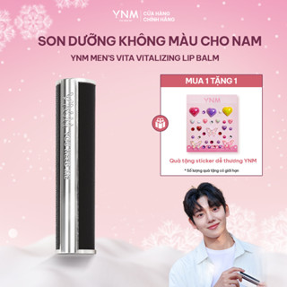  Son Dưỡng Không Màu Cho Nam YNM Men’s Vita Vitalizing Lip Balm Mềm Môi Dưỡng Ẩm Chống Khô Nứt Môi 3g 