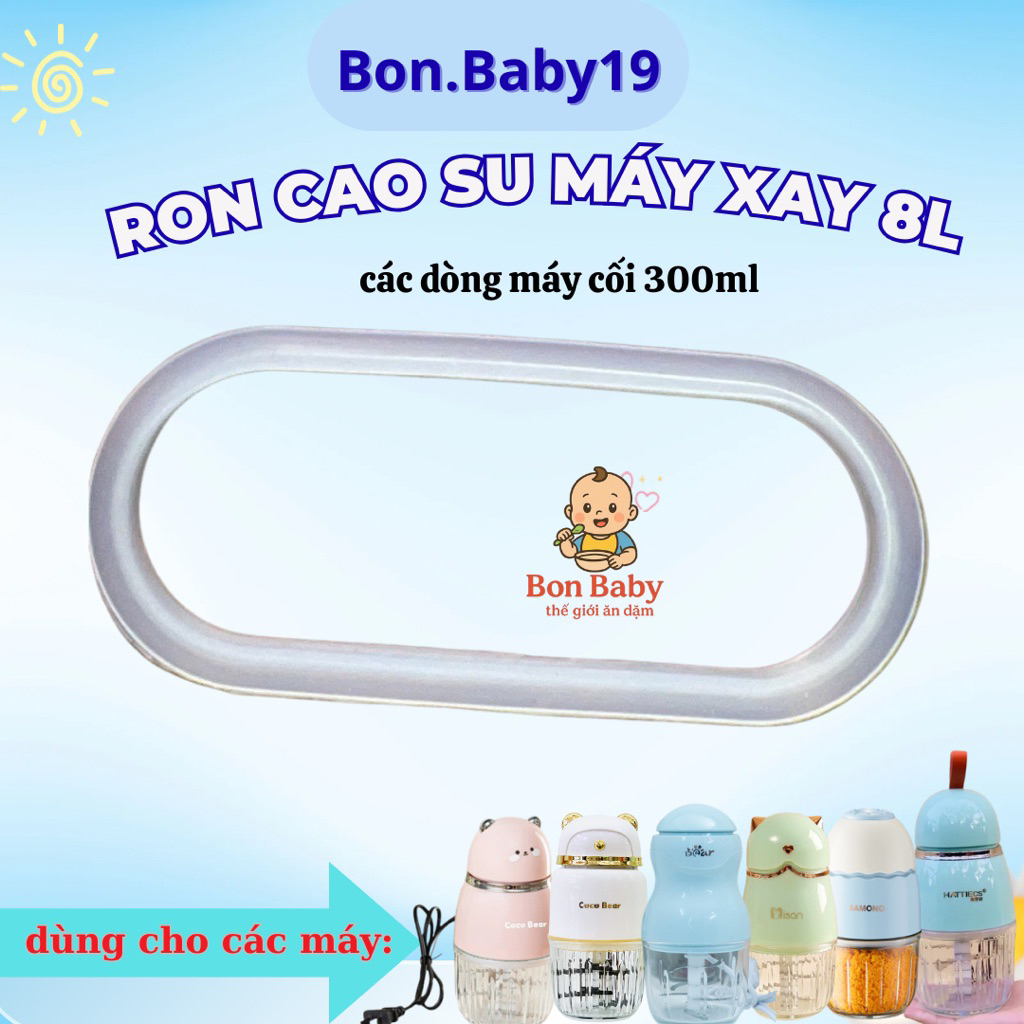 Gioăng,zoong, ron cao su nắp đậy cối máy xay cocobear, hattices ,Misan....cối…