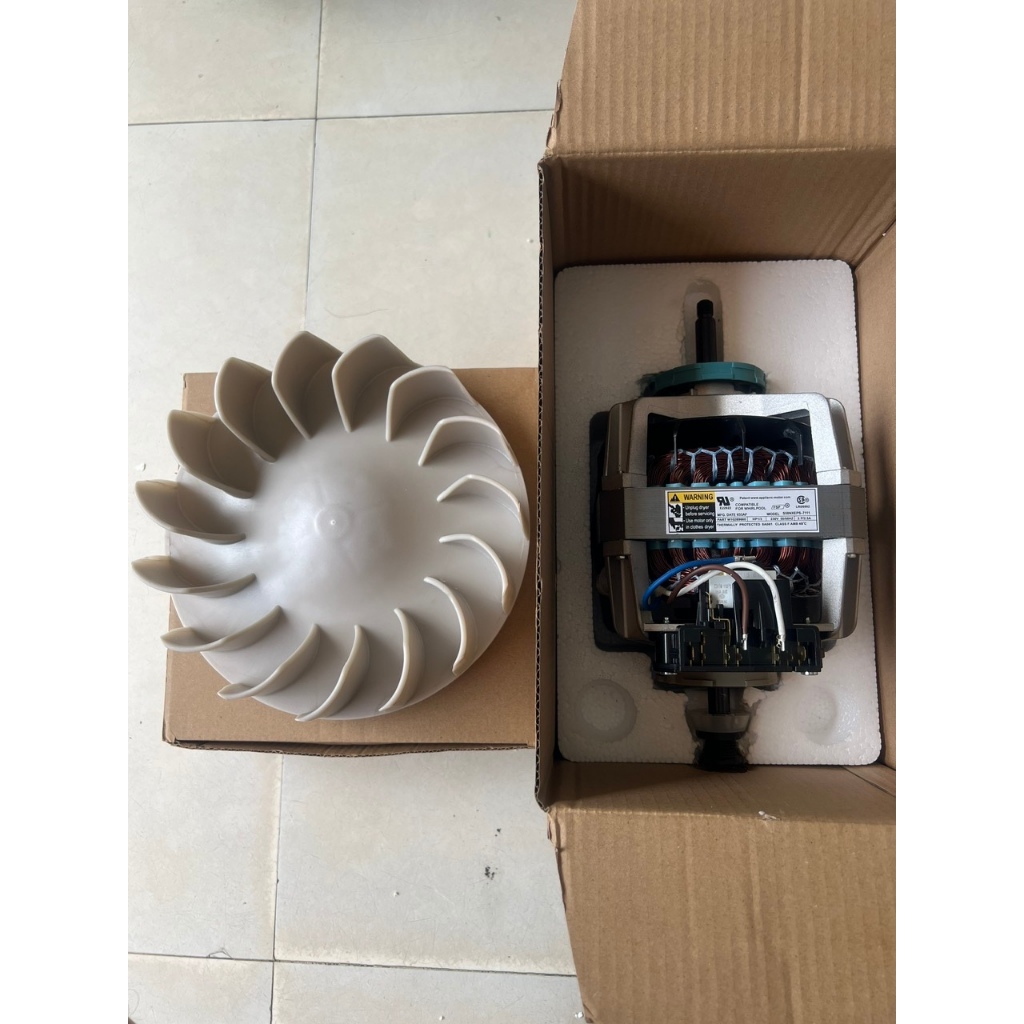 Mô tơ máy sấy Whirlpool 3LWED4815FWO ; 3LWED4705FW Kèm quạt