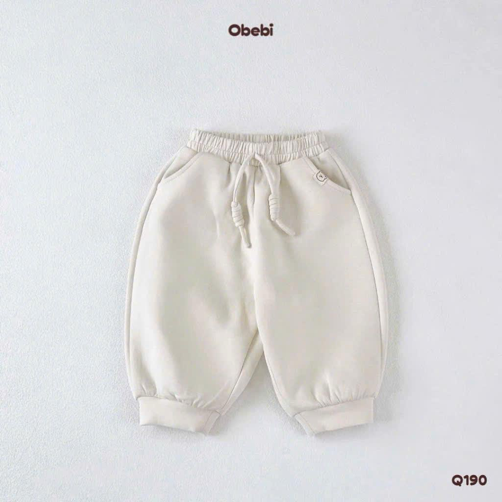 Obebi Quần Nỉ cho bé trai mềm mại