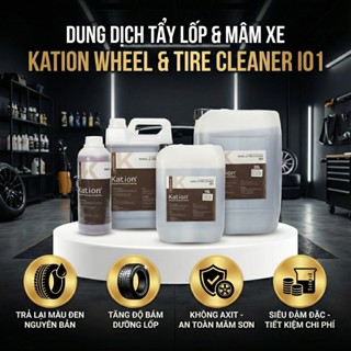 Kation I01 – Dung Dịch Vệ Sinh Lốp & Mâm Xe Siêu Hiệu Quả, An Toàn, Dễ Dùng 1L 5L
