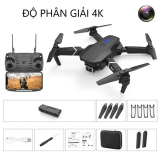 Máy Bay Flycam E99, Drone Camera HD Cho Người Mới Tập Chơi, Động Cơ Chổi Than Quay Phim Chụp Ảnh