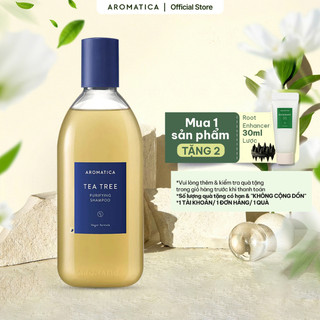 Dầu Gội Tràm Trà AROMATICA Tea Tree Purifying Shampoo 400ml Cho Da Đầu Dầu 