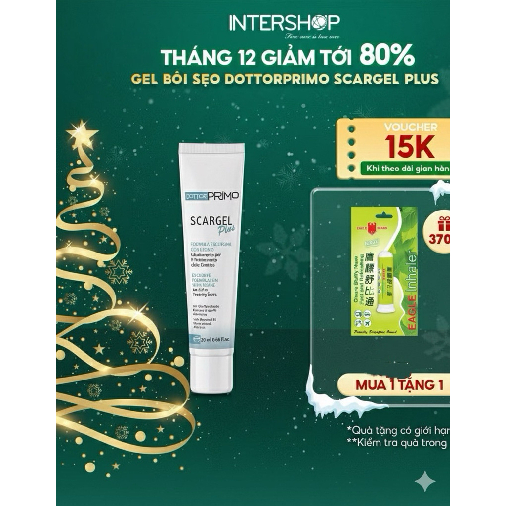 Gel dưỡng da DOTTORPRIMO Scargel Plus hỗ trợ mờ sẹo)