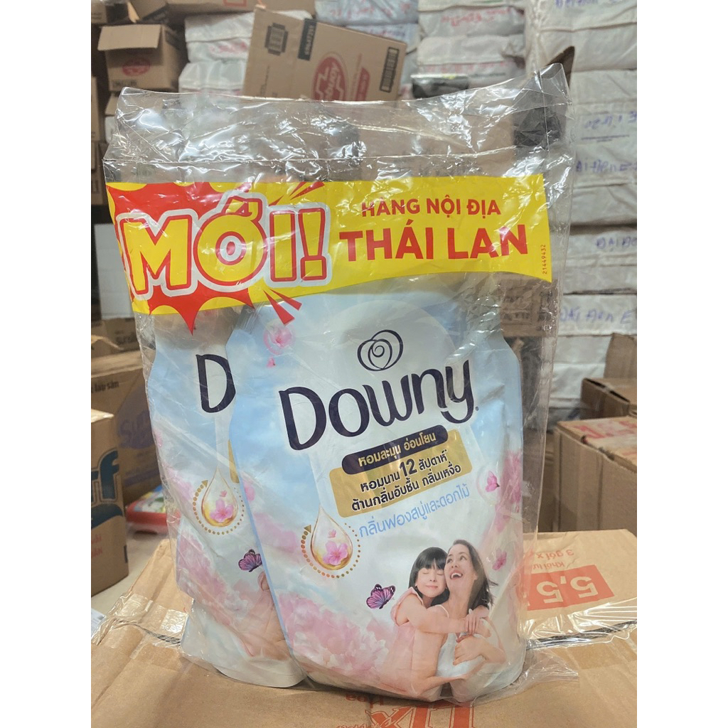 (COMBO 2 TÚI 1L HÀNG NỘI ĐỊA THÁI) túi nước xả downy lan tiên trà trắng 1 túi 1L