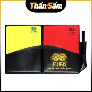 [Xịn] Bộ Thẻ Trọng Tài Thẻ Đỏ Và Vàng Kèm Sổ Bút Ghi Chép Thiết Bị Trọng Tài Phụ Kiện Bóng Đá