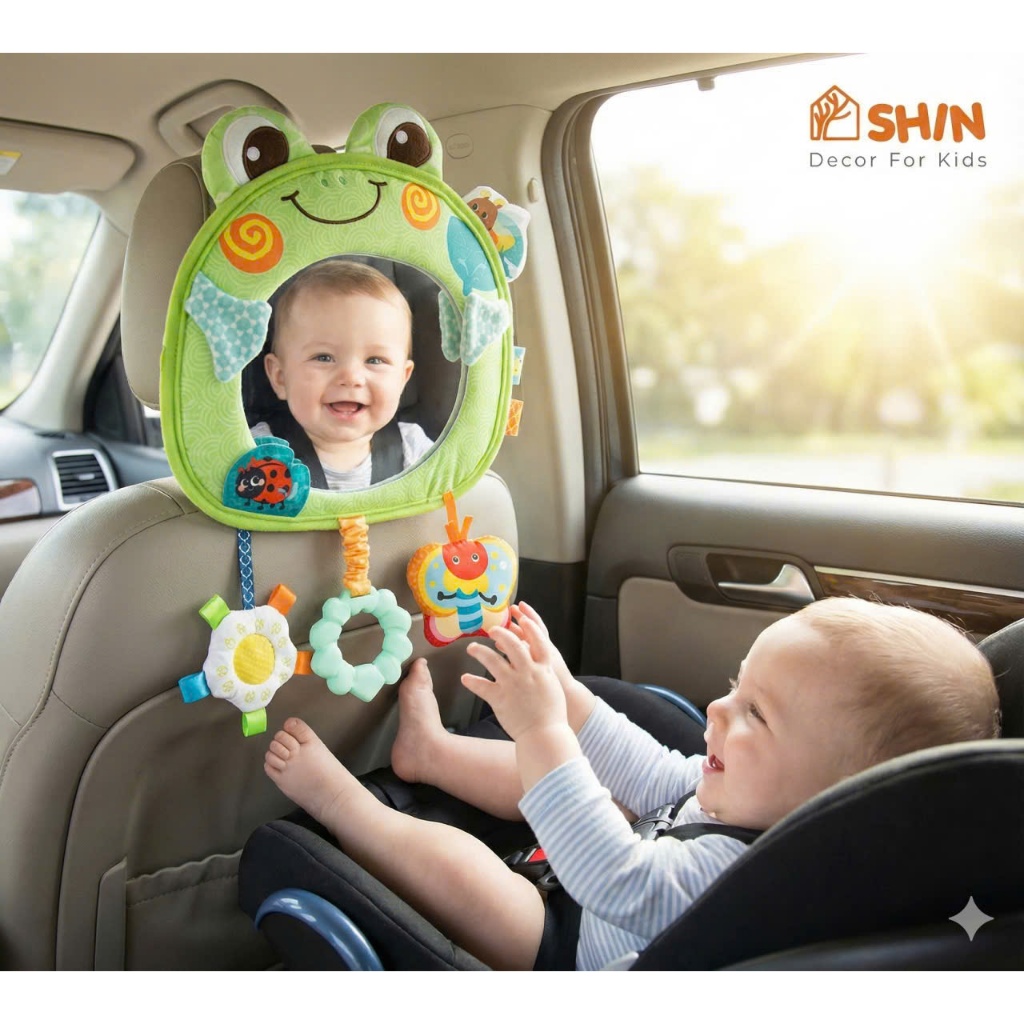 Gương đồ chơi treo xe ô tô cho bé