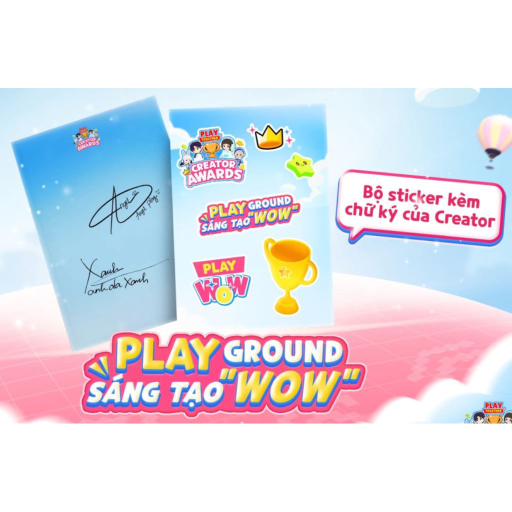 Bộ Sticker Kèm Chữ Ký Creator Play Together | Creator Awards by VNGGames