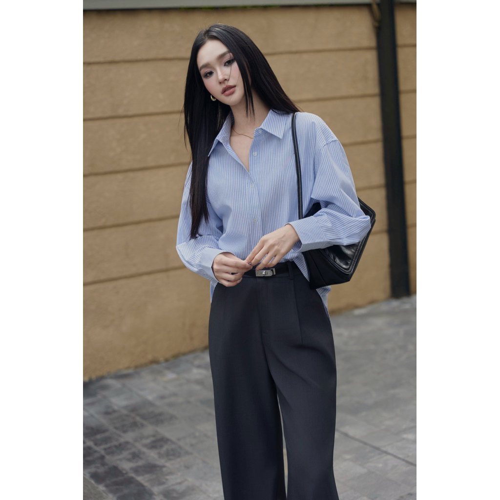 Áo sơmi Oxford dáng rộng oversize ARÉNE AS042 | BigBuy360 - bigbuy360.vn