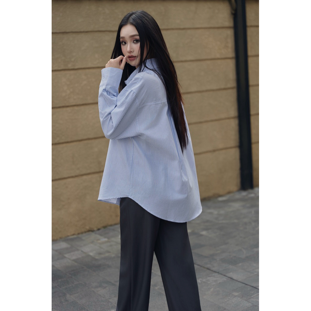 Áo sơmi Oxford dáng rộng oversize ARÉNE AS042 | BigBuy360 - bigbuy360.vn
