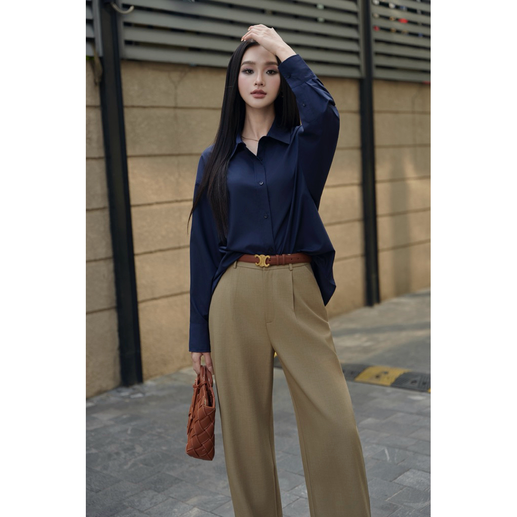 Áo sơmi Oxford dáng rộng oversize ARÉNE AS042 | BigBuy360 - bigbuy360.vn