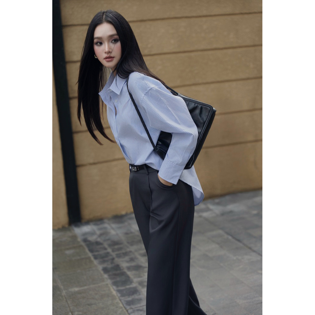 Áo sơmi Oxford dáng rộng oversize ARÉNE AS042 | BigBuy360 - bigbuy360.vn
