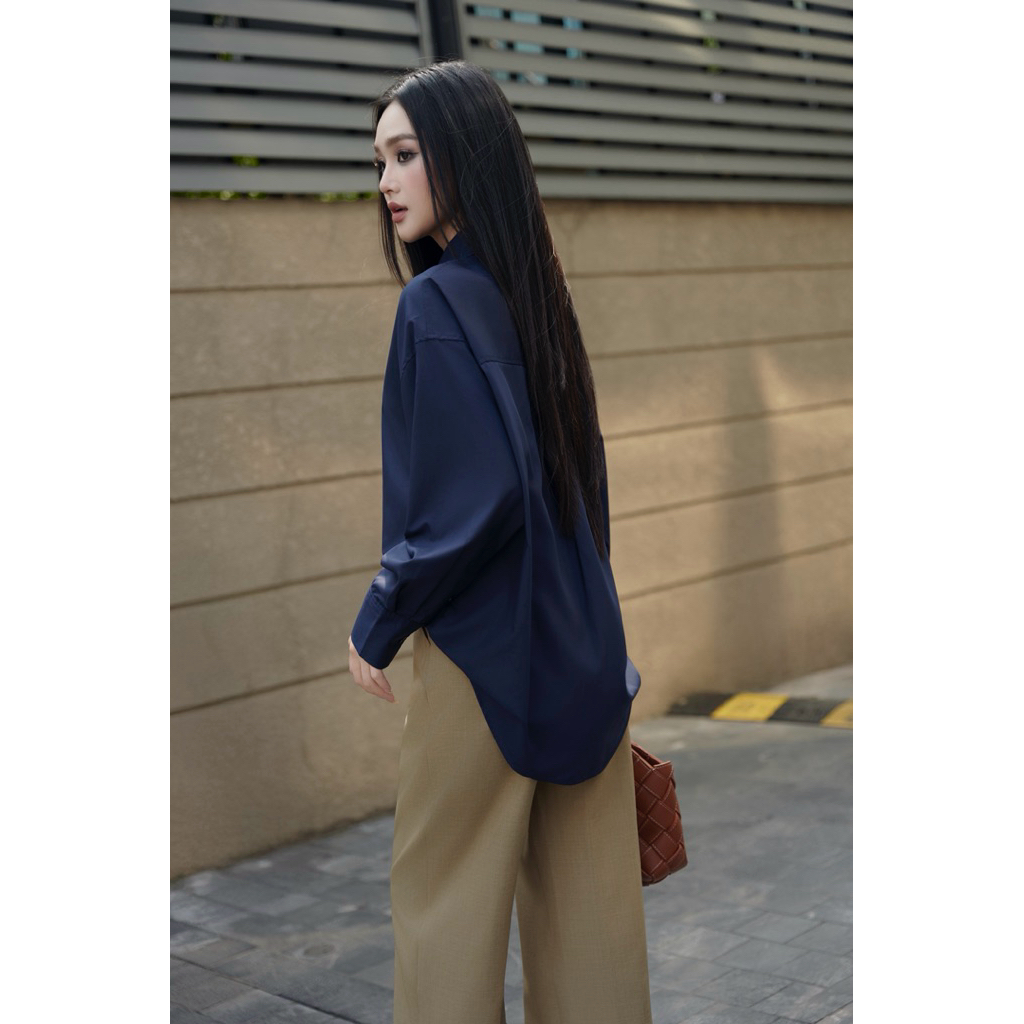 Áo sơmi Oxford dáng rộng oversize ARÉNE AS042 | BigBuy360 - bigbuy360.vn