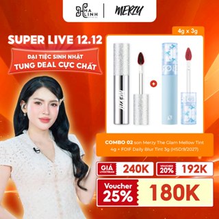   VHL x Merzy  COMBO 2 Son Merzy The Glam Mellow Tint  4g + FOIF Daily Blur Tint 3g  HSD:9 2027  