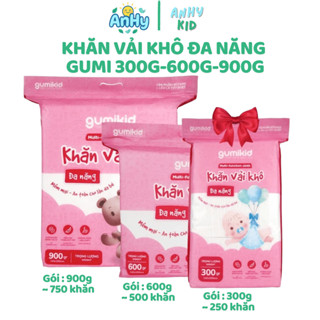  Khăn Vải Khô Đa Năng Gumi – Gói 300g 600g 900g Vệ Sinh Cho Mẹ & Bé | AnHy ShopKid 