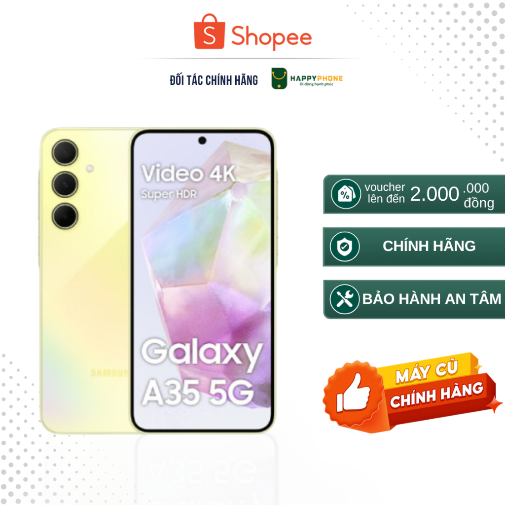[Máy cũ] Điện thoại Samsung Galaxy A35 5G (8GB-128GB)