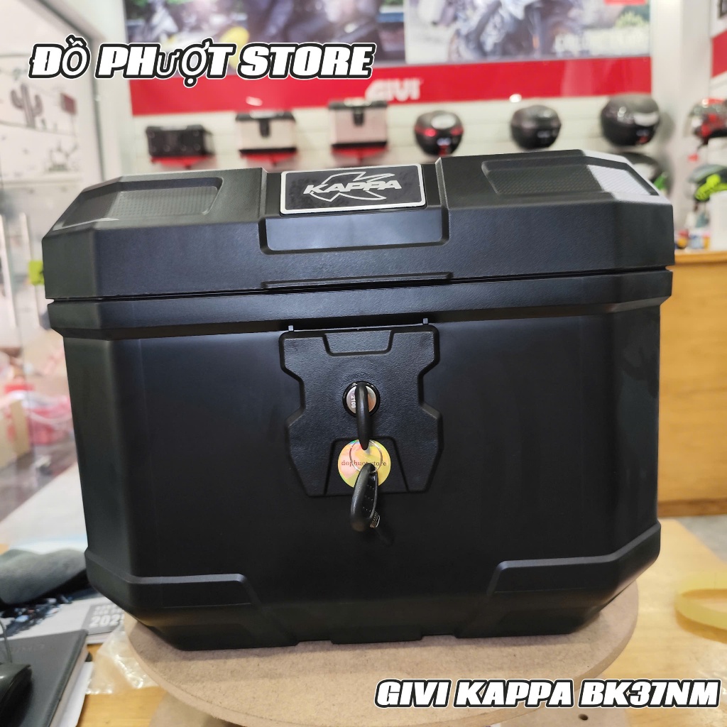 [MẪU MỚI] Thùng Sau Givi Kappa BK37NM 37 Lít - Kèm Đế MP60N - Chính Hãng BH 2 Năm - Đồ Phượt Store