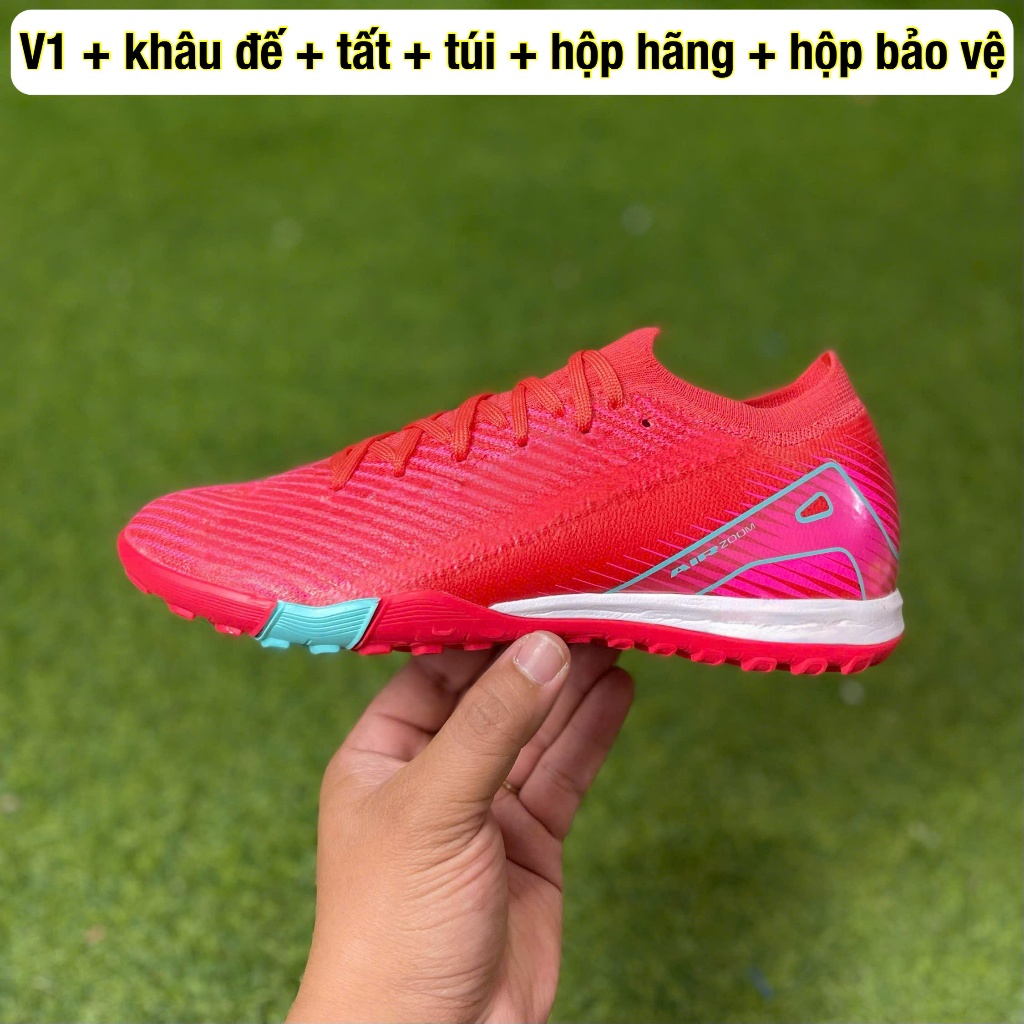 ( CÓ NHIỀU MÀU ) giày đá bóng sân cỏ nhân tạo  vp 16 e lít TF V1 ( khâu đế + tất + túi + hộp ) | BigBuy360 - bigbuy360.vn