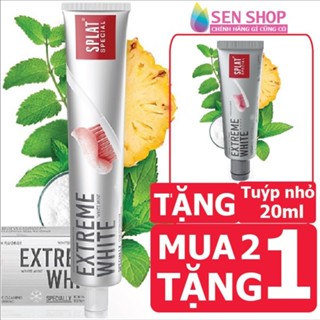  Kem đánh răng SPLAT CHÍNH HÃNG NGA Extreme White Special kem đánh răng trắng răng chứa các hạt siêu nhỏ thiên nhiên 75ml 