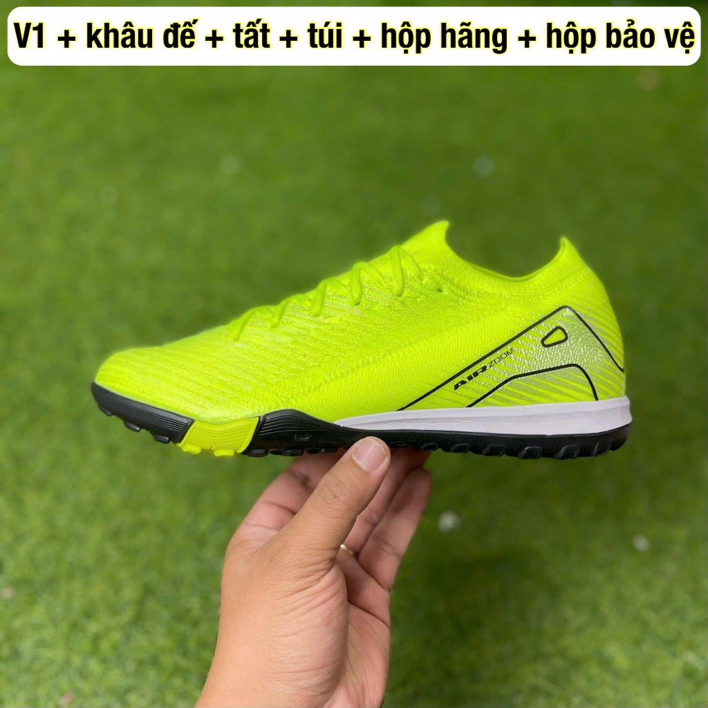 ( CÓ NHIỀU MÀU ) giày đá bóng sân cỏ nhân tạo  vp 16 e lít TF V1 ( khâu đế + tất + túi + hộp ) | BigBuy360 - bigbuy360.vn
