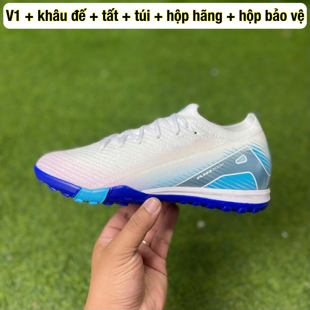 ( CÓ NHIỀU MÀU ) giày đá bóng sân cỏ nhân tạo  vp 16 e lít TF V1 ( khâu đế + tất + túi + hộp ) | BigBuy360 - bigbuy360.vn