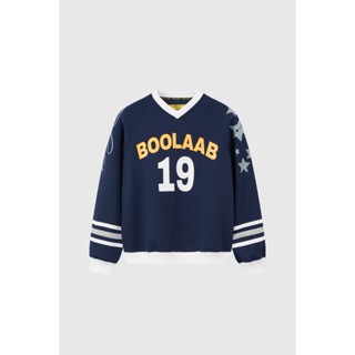  Áo Nỉ BOO Không Mũ Cổ Jersy BooLaab Họa Tiết Sáng Tạo Chất Liệu Cao Cấp 