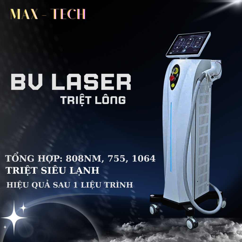 Máy triệt lông Diode laser Máy triệt lông vĩnh viễn Máy triệt lông BV