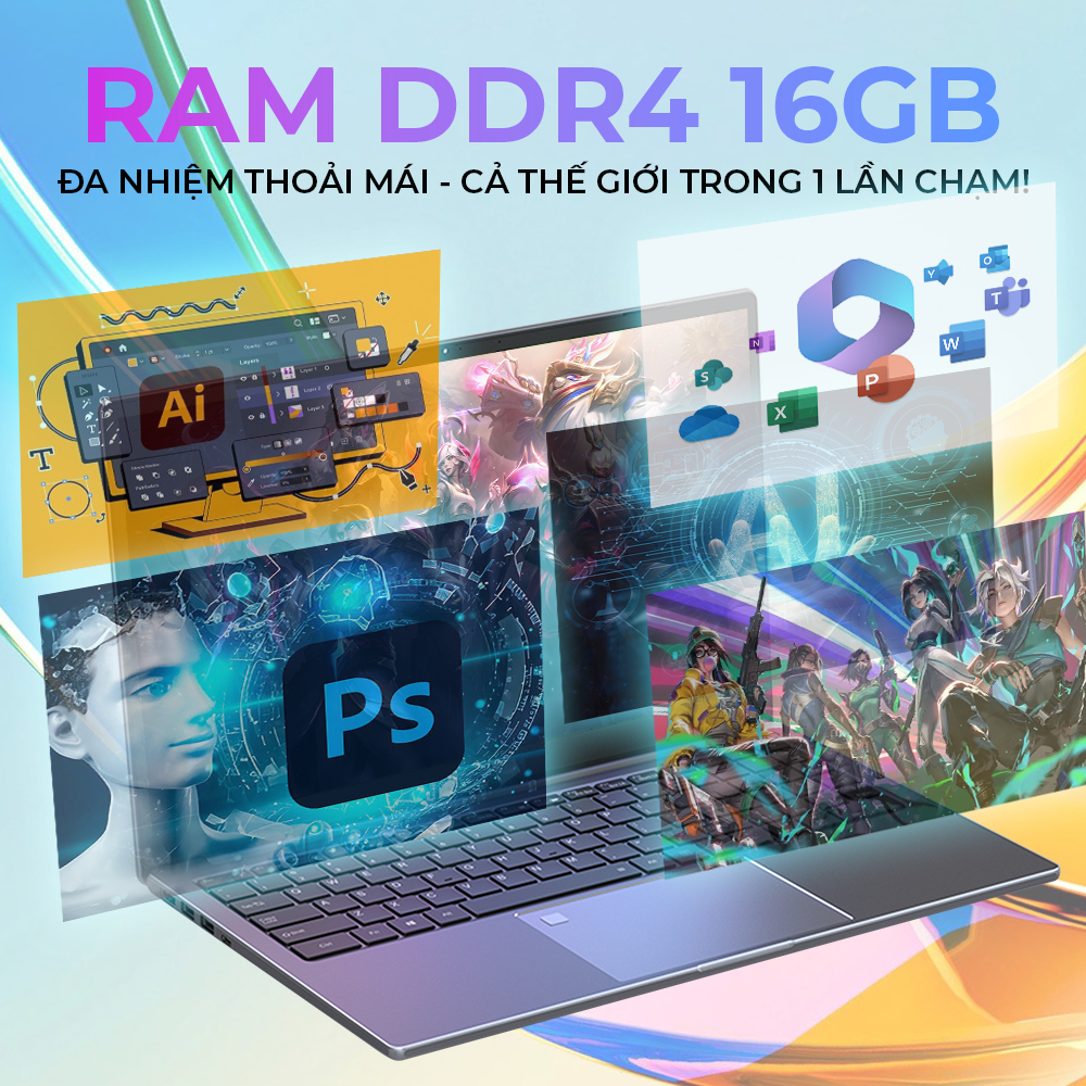 Laptop I7-6500U 15.6 inch Ram 16GB, SSD 512GB, Win 11 pro dành cho học sinh, văn phòng - AOC Bảo hành hãng 2 năm | BigBuy360 - bigbuy360.vn