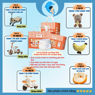   PHIÊN BẢN MỚI  Tả bỉm dán quần Momoji Air Dry êm mèm thoáng khí đủ size cho bé từ 5-30kg MECAHEO 