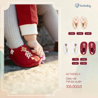 TẾT 2026 | Giày vải Tết mã Lộc Xuân cho bé trai bé gái BU Baby ACT4200LX