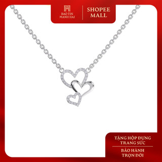  Dây chuyền vàng 10K BST Valentine Bảo Tín Mạnh Hải thiết kế trái tim nối liền BTD2V10KDH-501003 