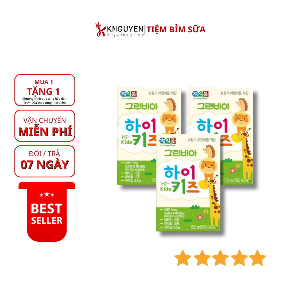 SỮA NƯỚC HI-KIDS GREENVIA HÀN 150ML