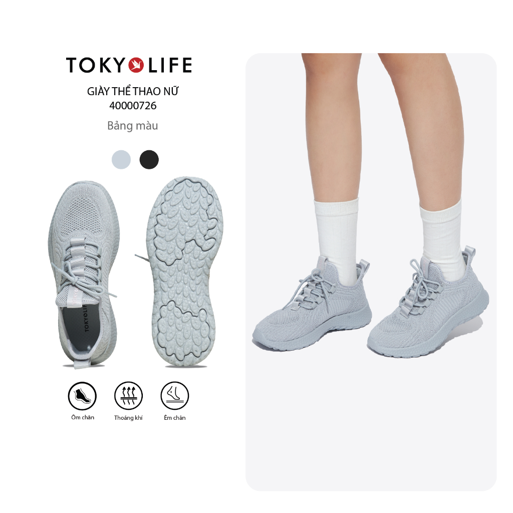 Giày Thể Thao Nữ Siêu Nhẹ Êm Chân Thoáng Khí 40000726 - TOKYOLIFE