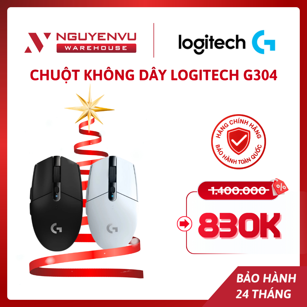 [COMBO] Chuột gaming không dây Logitech G304 - Hàng Chính Hãng