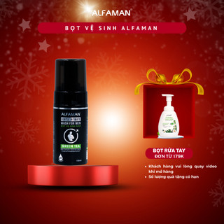   NEW  Dung Dịch Vệ Sinh Nam Dạng Bọt ALFAMAN Intimate Wash For Men Hương Nước Hoa Nam Tính Mới Chai 100ml 