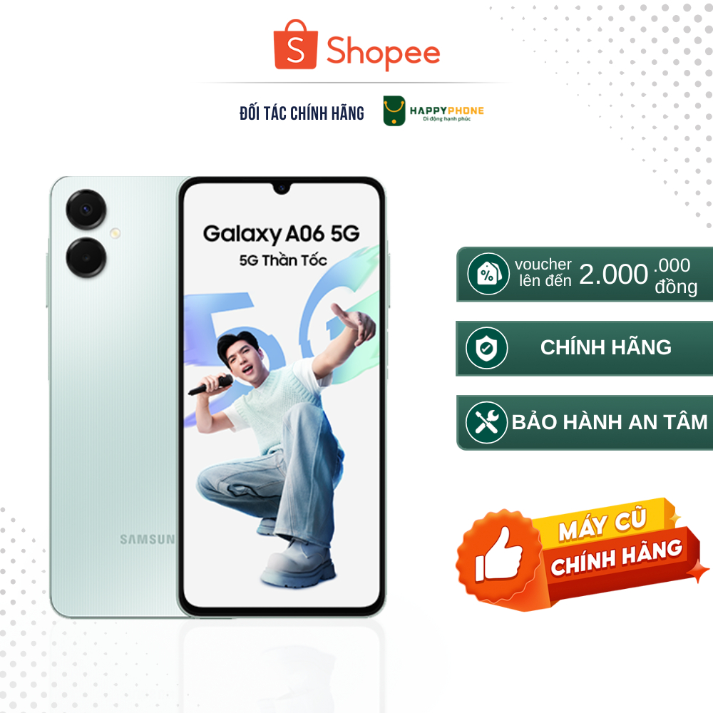 [Máy cũ] Điện Thoại Samsung Galaxy A06 5G (4GB-64GB)