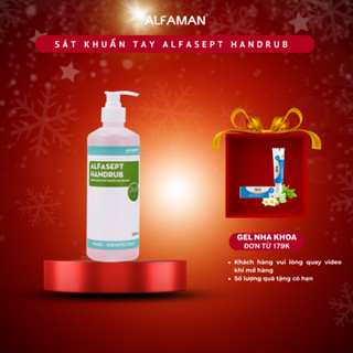  Nước Rửa Tay Khô ALFASEPT Handrub Thân Thiện Với Da Giúp Diệt Khuẩn Nhanh Chóng Mang Đi Du lịch Tiện lợi 500ml 