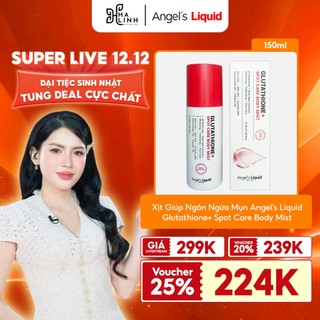   Võ Hà Linh x Angel's Liquid  Xịt Lưng Angel's Liquid Glutathione Spot Care Body Mist  150ml  